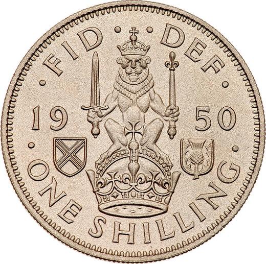 Reverso 1 chelín 1950 HP "Tipo 1949-1951" - valor de la moneda  - Gran Bretaña, Jorge VI