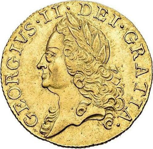 Obverse Guinea 1752 "Old Head" - Gold Coin Value - United Kingdom, George II