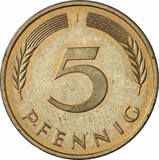Obverse 5 Pfennig 1994 J - Coin Value - Germany, FRG
