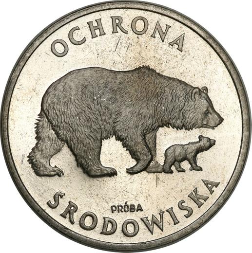 Reverse Pattern 100 Zlotych 1983 MW "Bears" Nickel - Coin Value - Poland, Peoples Republic