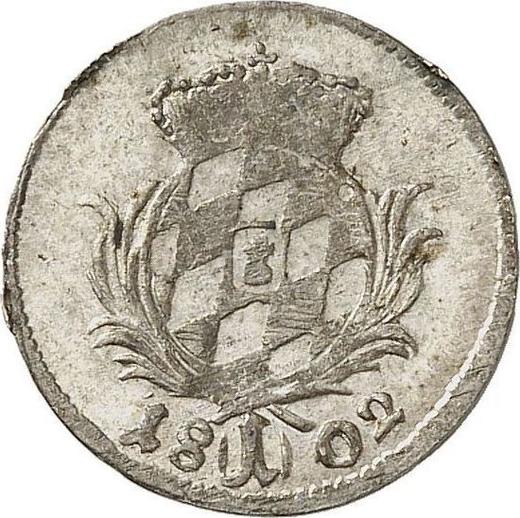 Reverse Kreuzer 1802 - Silver Coin Value - Bavaria, Maximilian I