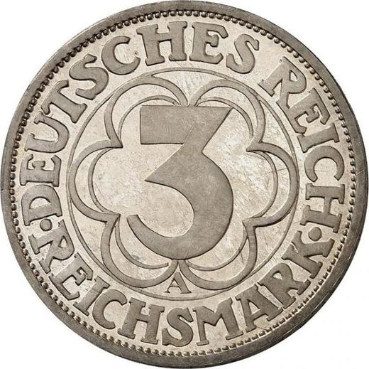 Reverse 3 Reichsmark 1927 A "Nordhausen" - Silver Coin Value - Germany, Weimar Republic
