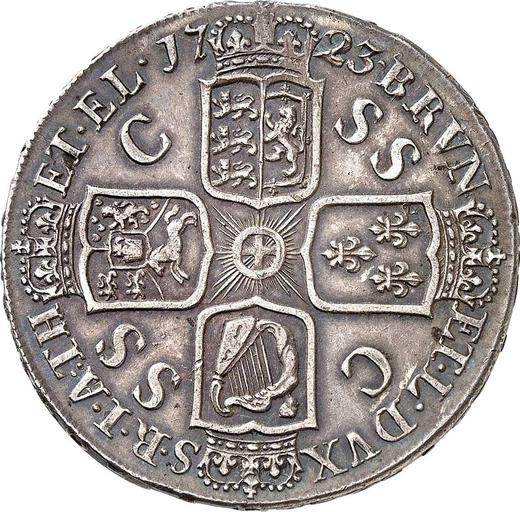 Reverse Crown 1723 "SS" and "C" in angles - Silver Coin Value - United Kingdom, George I