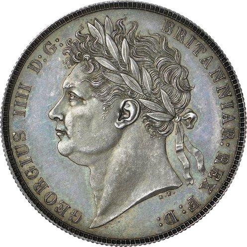 Obverse Pattern Halfcrown 1822 - Silver Coin Value - United Kingdom, George IV
