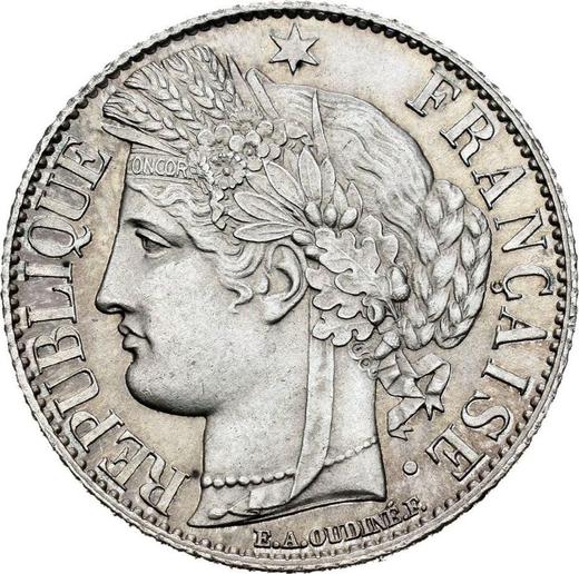 Anverso 1 franco 1895 A "Tipo 1871-1895" - valor de la moneda de plata - Francia, Tercera República
