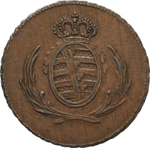 Obverse 1 Pfennig 1816 S -  Coin Value - Saxony-Albertine, Frederick Augustus I