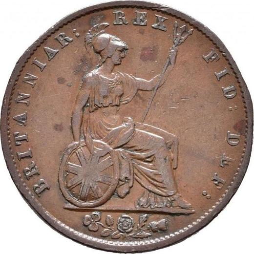Reverse Halfpenny 1834 WW -  Coin Value - United Kingdom, William IV