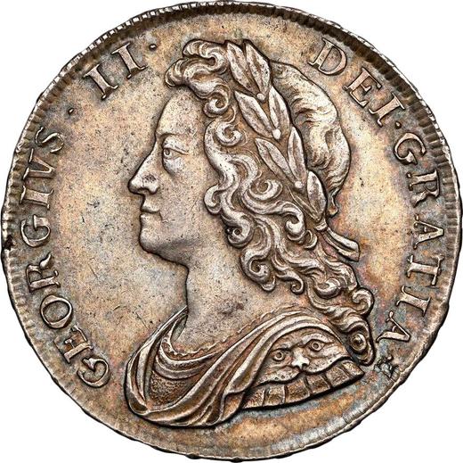 Obverse Halfcrown 1734 "Young Head" - Silver Coin Value - United Kingdom, George II