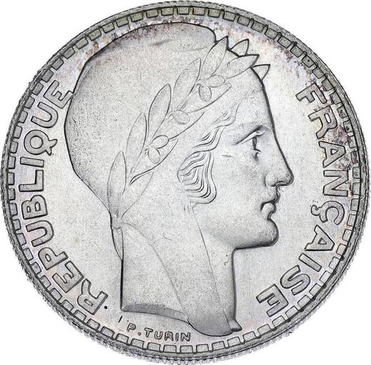 Avers 20 Franken 1933 "Typ 1929-1939" - Silbermünze Wert - Frankreich, Dritte Republik