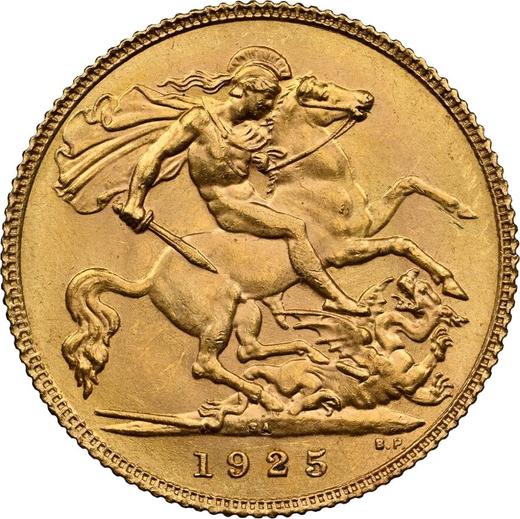 Reverse Half Sovereign 1925 SA - Gold Coin Value - RSA, George V