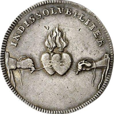 Anverso 1 8 tálero 1719 IGS "Boda" - valor de la moneda de plata - Polonia, Augusto II