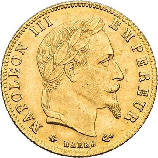 Obverse 5 Francs 1866 A "Type 1862-1869" - Gold Coin Value - France, Napoleon III