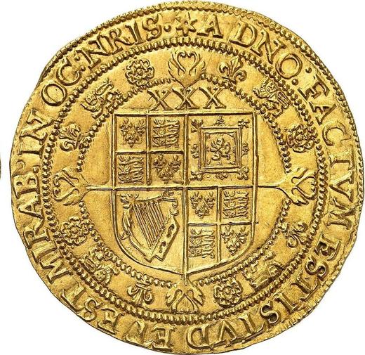 Reverse Rose Ryal no date (1619-1625) "Third coinage" - Gold Coin Value - United Kingdom, James I