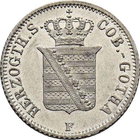 Obverse 2 Groschen 1855 F - Silver Coin Value - Saxe-Coburg and Gotha, Ernest II