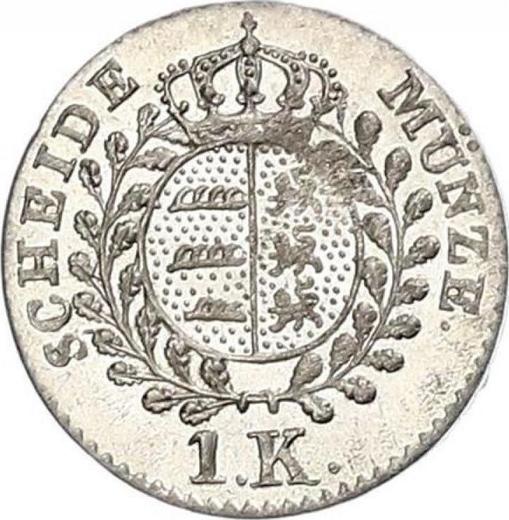 Reverse Kreuzer 1826 W - Silver Coin Value - Württemberg, William I