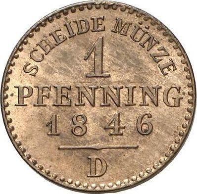 Reverse 1 Pfennig 1846 D - Coin Value - Prussia, Frederick William IV