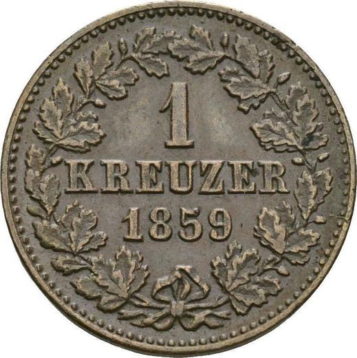 Revers Kreuzer 1859 - Münze Wert - Nassau, Adolph