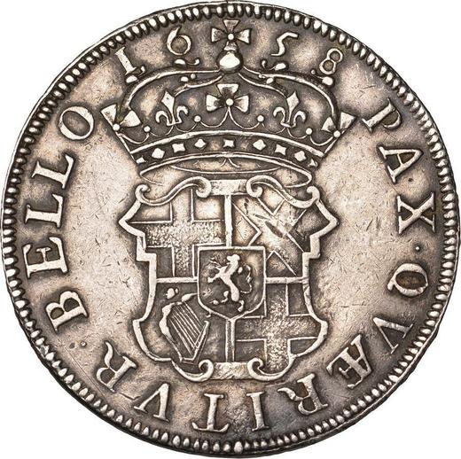 Reverse Crown 1658 "Dutch copy" "N" on the obverse is inverted - Silver Coin Value - United Kingdom, Oliver Cromwell