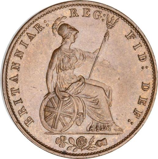 Reverso Medio Penique 1856 WW - valor de la moneda  - Gran Bretaña, Victoria