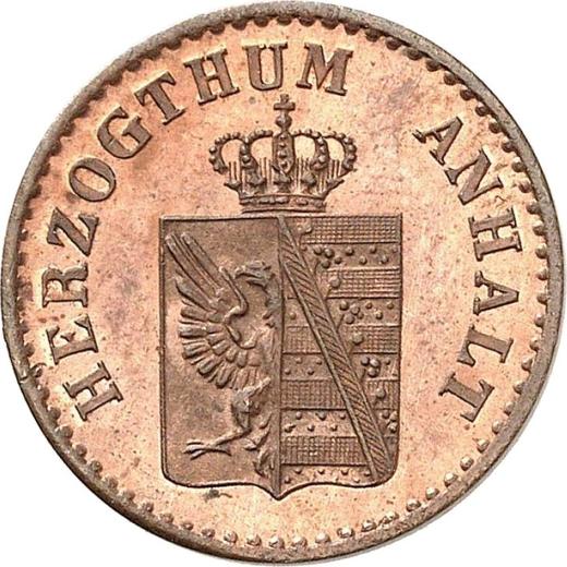 Obverse 1 Pfennig 1864 A -  Coin Value - Anhalt-Dessau, Leopold Frederick