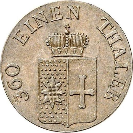 Аверс монеты - 1 пфенниг 1842 года A - цена  монеты - Вальдек-Пирмонт, Георг Генрих