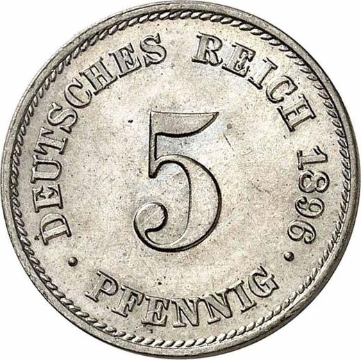 Obverse 5 Pfennig 1896 E "Type 1890-1915" -  Coin Value - Germany, German Empire