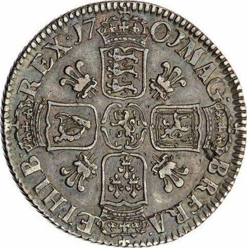 Reverse Shilling 1701 "Fifth laureate bust" Plumes in angles - Silver Coin Value - United Kingdom, William III