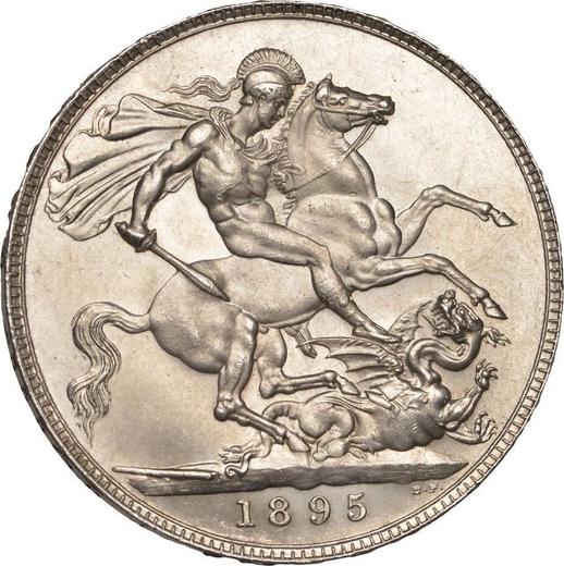 Reverse Crown 1895 TB Edge "LVIII" - Silver Coin Value - United Kingdom, Victoria