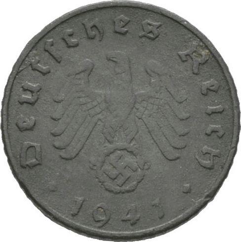Reverse 5 Reichspfennig 1941 J "Type 1940-1944" -  Coin Value - Germany, Third Reich