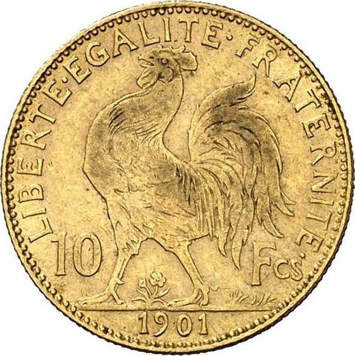 Reverse 10 Francs 1901 "Type 1899-1914" - Gold Coin Value - France, Third Republic