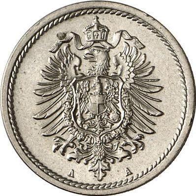Reverse 5 Pfennig 1889 A "Type 1874-1889" - Coin Value - Germany, German Empire