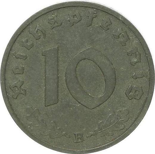 Obverse 10 Reichspfennig 1943 B "Type 1940-1945" - Coin Value - Germany, Third Reich