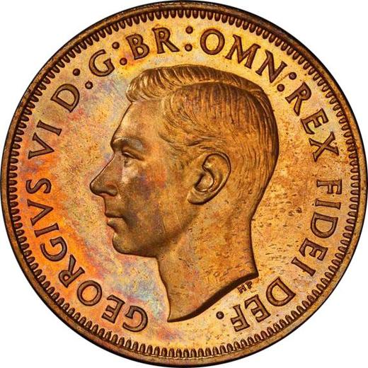 Anverso Medio Penique 1951 HP - valor de la moneda  - Gran Bretaña, Jorge VI