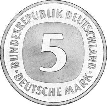 Avers 5 Mark 1981 J - Münze Wert - Deutschland, BRD