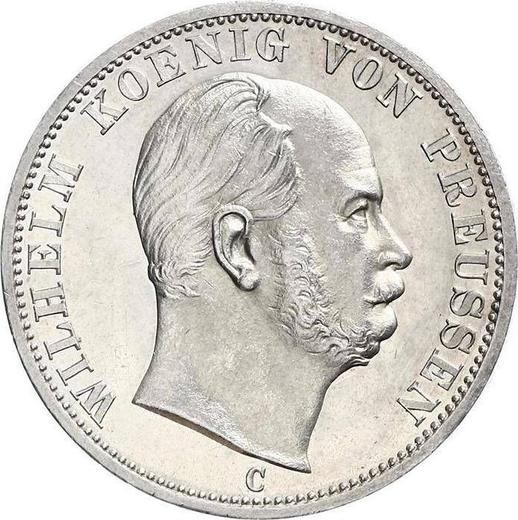 Obverse Thaler 1871 C - Silver Coin Value - Prussia, William I
