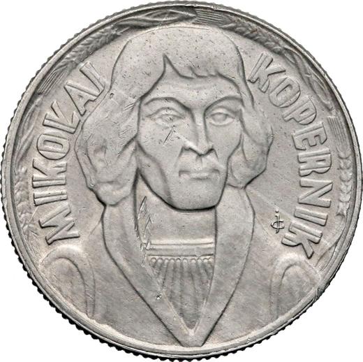 Revers Probe 10 Zlotych 1965 MW JG "Nicolaus Copernicus" Aluminium - Münze Wert - Polen, Volksrepublik Polen