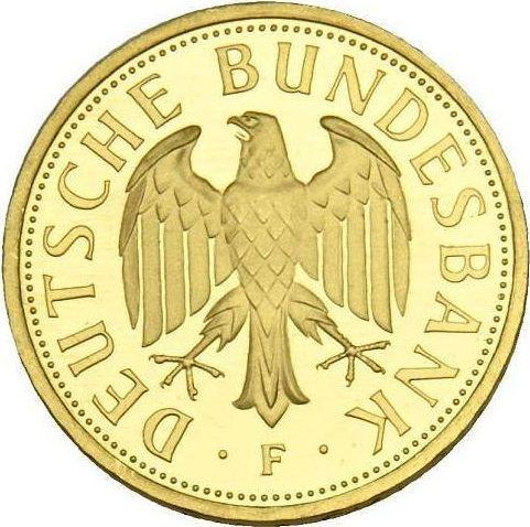 Reverse 1 Mark 2001 F "Farewell mark" - Gold Coin Value - Germany, FRG