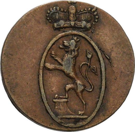 Anverso 1 Pfennig 1830 - valor de la moneda  - Reuss-Greiz, Enrique XIX