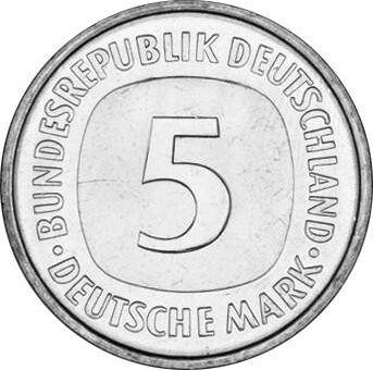 Avers 5 Mark 1981 D - Münze Wert - Deutschland, BRD