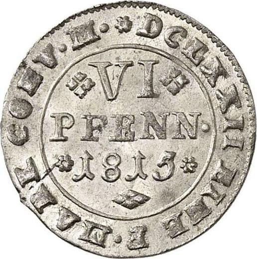 Reverse 6 Pfennig 1815 FR - Silver Coin Value - Brunswick-Wolfenbüttel, Frederick William
