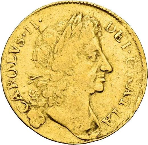 Obverse Half Guinea 1683 "Second laureate bust" - Gold Coin Value - United Kingdom, Charles II