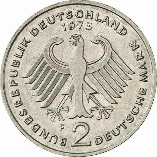 Revers 2 Mark 1975 F "Heuss" - Münze Wert - Deutschland, BRD