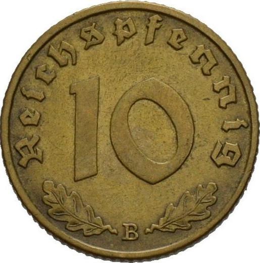 Obverse 10 Reichspfennig 1939 B "Type 1936-1939" -  Coin Value - Germany, Third Reich