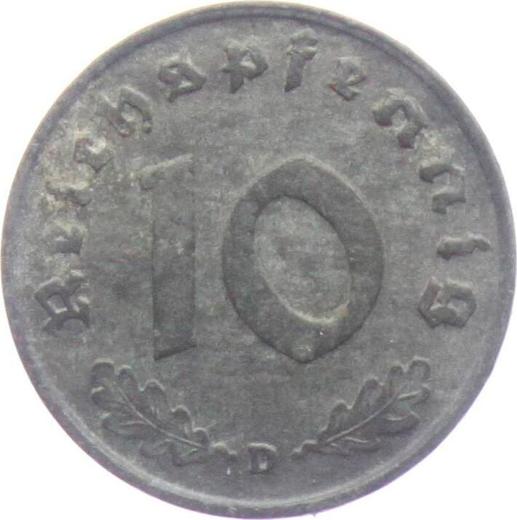 Obverse 10 Reichspfennig 1941 D "Type 1940-1945" -  Coin Value - Germany, Third Reich