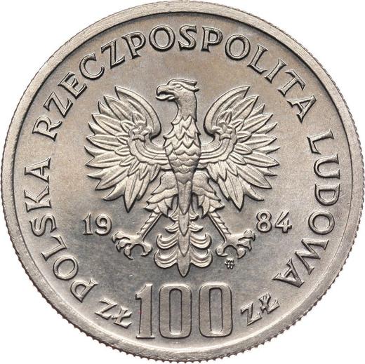 Anverso Pruebas 100 eslotis 1984 MW TT "Wincenty Witos" Cuproníquel - valor de la moneda  - Polonia, República Popular