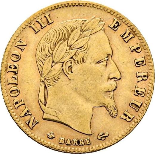 Obverse 5 Francs 1862 A "Type 1862-1869" - Gold Coin Value - France, Napoleon III