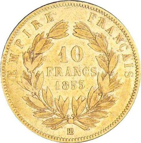 Reverse 10 Francs 1855 BB "Type 1855-1860" - Gold Coin Value - France, Napoleon III