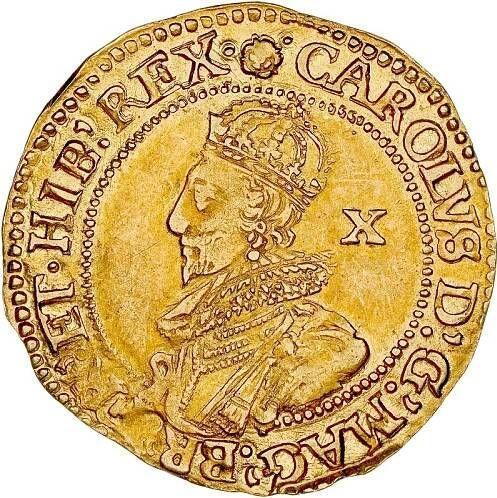 Obverse Double crown no date (1625-1642) "Third bust" - Gold Coin Value - United Kingdom, Charles I
