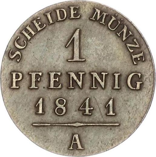 Rewers monety - 1 fenig 1841 A - cena  monety - Reuss-Schleiz, Henryk LXII
