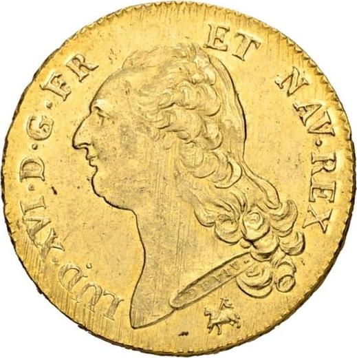 Obverse Double Louis d'Or 1786 B - Gold Coin Value - France, Louis XVI